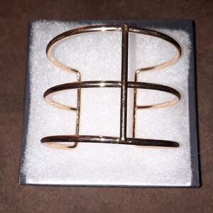 Gladiator Cage cuff bracelet goldtone